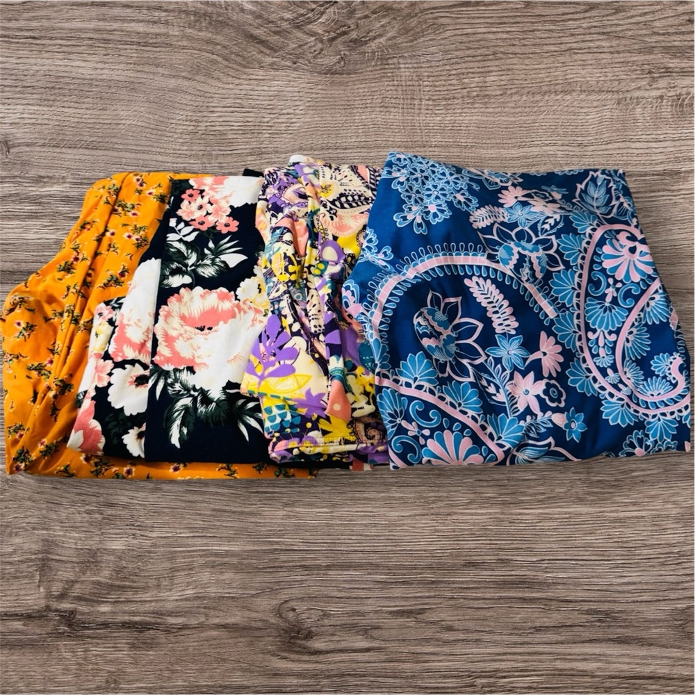 LuLaRoe Women's Floral and Paisley Leggings - Multicolor